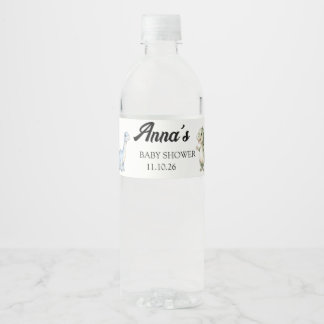 Étiquettes de bouteille d'eau pour Baby Shower Din