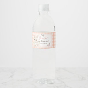 Étiquettes de bouteille d'eau pour le premier anni