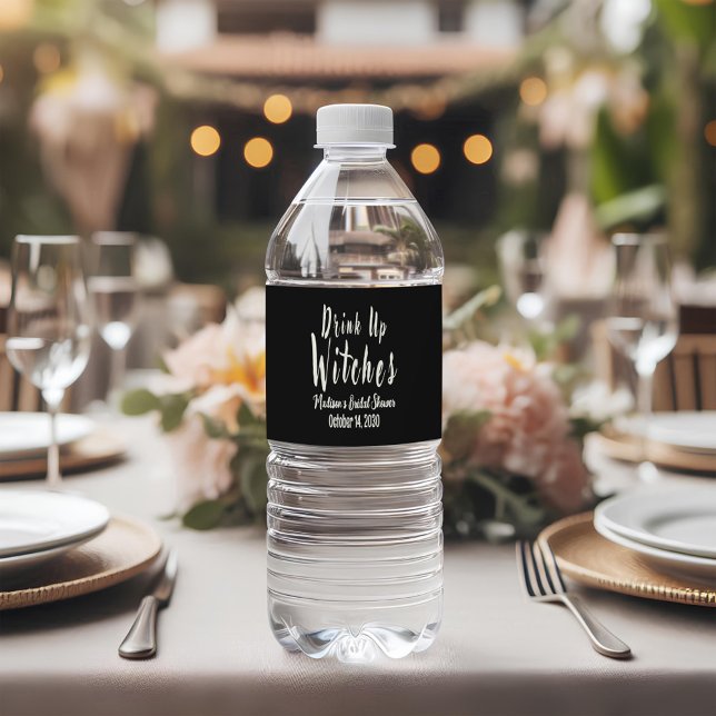 Étiquettes de bouteille d'eau pour sorcières à boi (Créateur téléchargé)