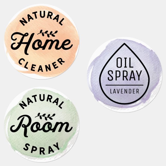 Étiquettes de bouteille d'huile essentielle imperm (Groupe)