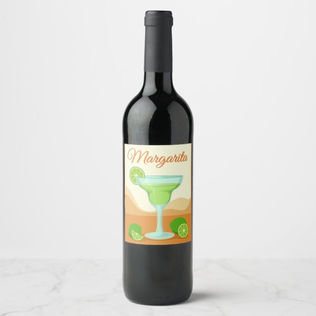 étiquettes de bouteille "Margarita" (Devant)