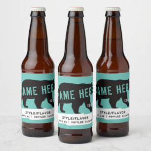 Étiquettes de bouteilles de bière personnalisée