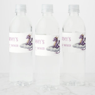 Étiquettes de bouteilles d'eau de bébé dragon viol