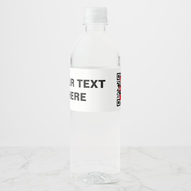 Étiquettes de bouteilles d'eau personnalisables (E (Devant)