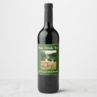 Étiquettes de bouteilles personnalisées d'art vin 