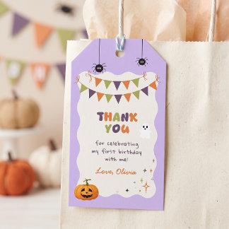 Étiquettes de cadeau d'anniversaire de Halloween c