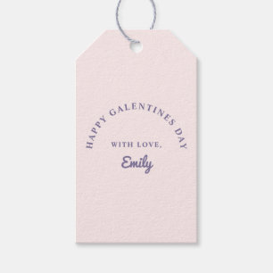 Étiquettes de cadeau de Galentines Day Rose et Vio