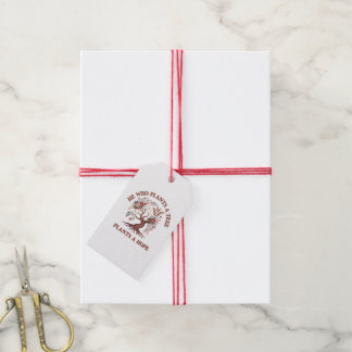Étiquettes de cadeau de la Journée de l'arbre écol