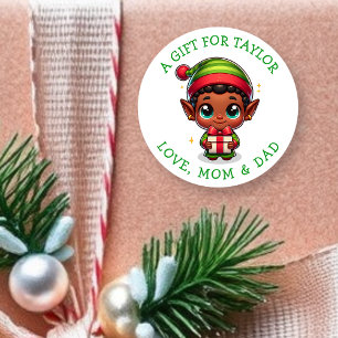 Étiquettes de cadeau de Noël personnalisées pour v