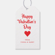 Étiquettes de cadeau pour la Saint-Valentin en for