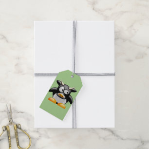 étiquettes de cadeau vache qui mugit