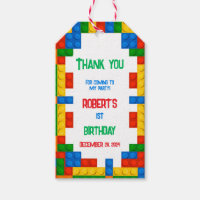 Étiquettes de cadeaux d'anniversaire Blocs de cons