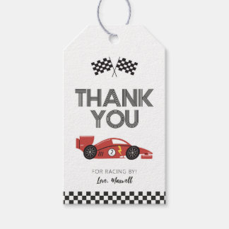 Étiquettes de cadeaux d'anniversaire de voiture de