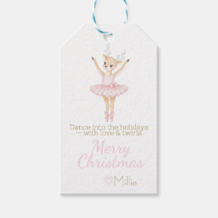 Étiquettes de cadeaux de ballerine/danse