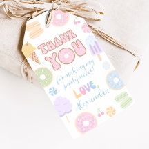Étiquettes de cadeaux de fête d'anniversaire Paste