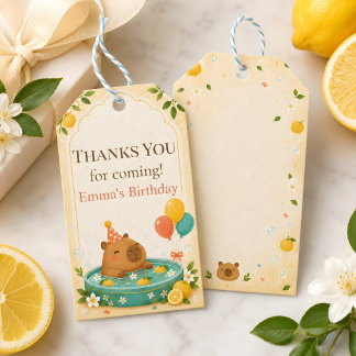 Étiquettes de cadeaux de fête d'anniversaire pour
