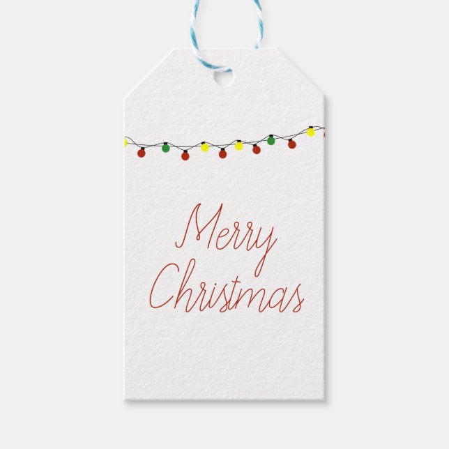 Étiquettes de cadeaux de Joyeux Noël (Devant)