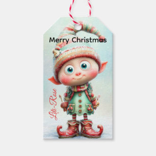 Étiquettes de cadeaux de lutin personnalisées No
