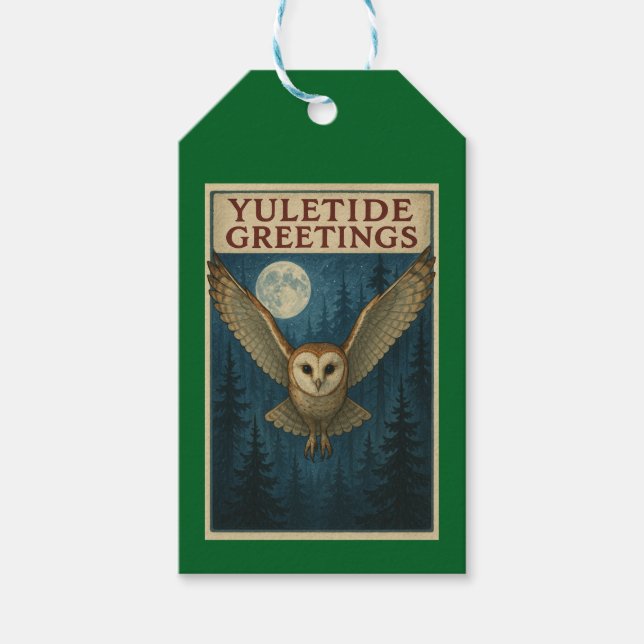 Étiquettes de cadeaux de Noël pour les vœux de Yul (Devant)