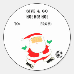 Étiquettes de cadeaux de vacances de football