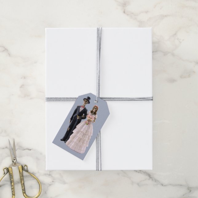 Étiquettes de cadeaux pour mariée et mariée squele (Avec de la ficelle)