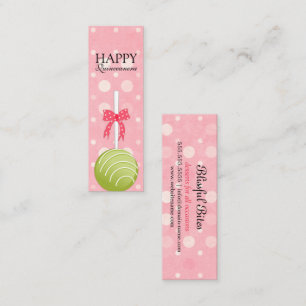 Étiquettes de Cake-Pops roses et verts pour une Qu