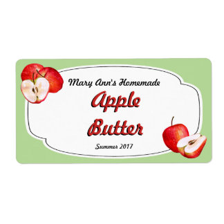 Étiquettes de canne à beurre d'Apple