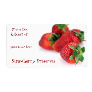 Étiquettes de canne à fraises