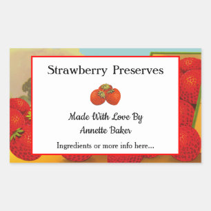 Étiquettes de canne à fraises rétro modifiable