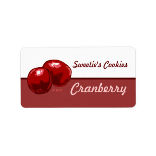 Étiquettes de canneberge