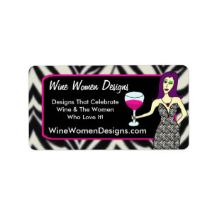 Étiquettes de conceptions de femmes de vin de