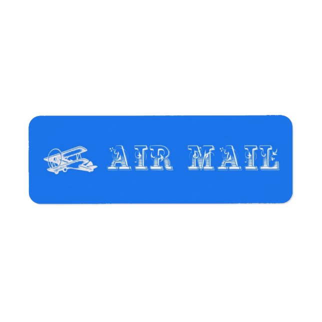 Étiquettes de courrier aérien (Devant)