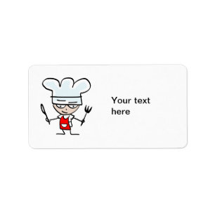 Étiquettes de cuisine pour des recettes ou des