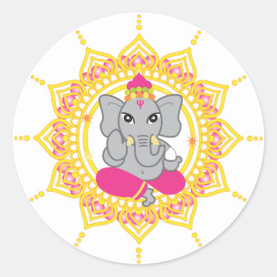 Étiquettes de Cute Ganesha