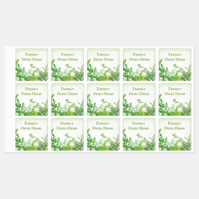 Étiquettes de design de plantes vertes (Feuille)