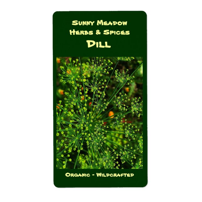 Étiquettes de Dill Herbal (Devant)