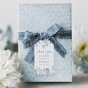 Étiquettes de faveur de douche de mariée quelque c