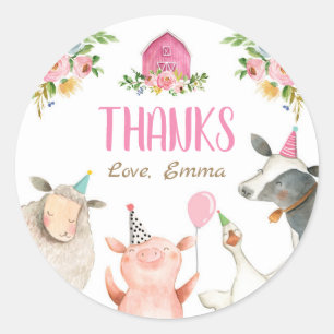 Étiquettes de faveur de ferme de rose de