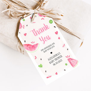 Étiquettes de Faveurs pour Baby Shower Fille Pastè