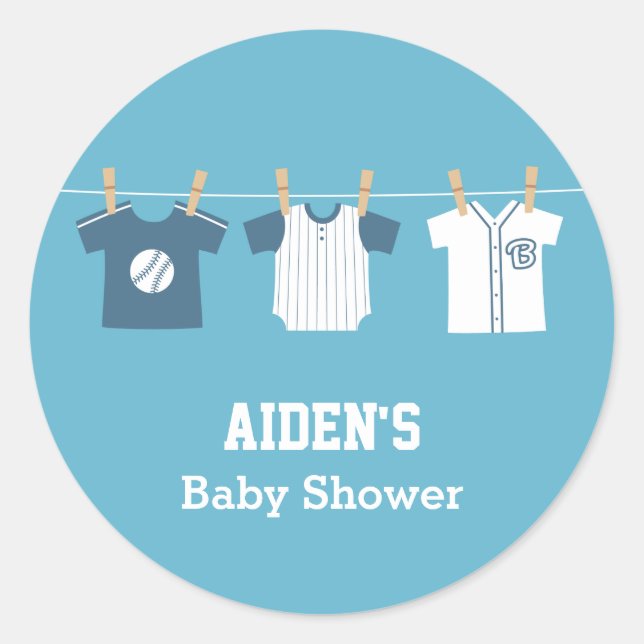 Étiquettes de fête de douche pour bébé garçon de b (Devant)