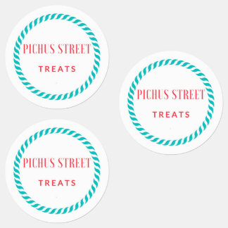 Étiquettes de friandises de rue de Pichu