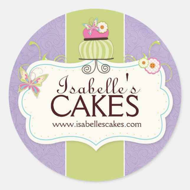 Étiquettes de gâteaux Whimsical (Devant)