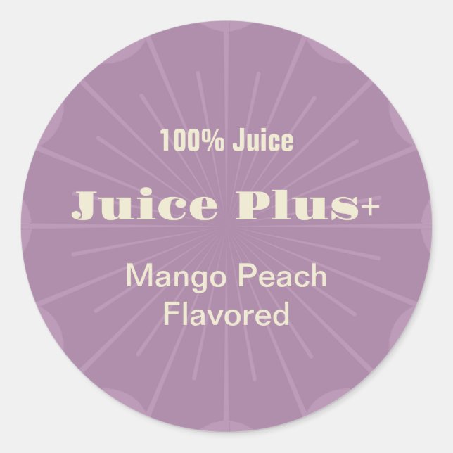 Étiquettes de jus, Étiquettes alimentaires, Étique (Devant)