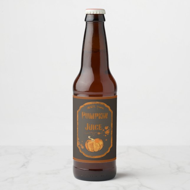 Étiquettes de la bière citrouille (Devant)