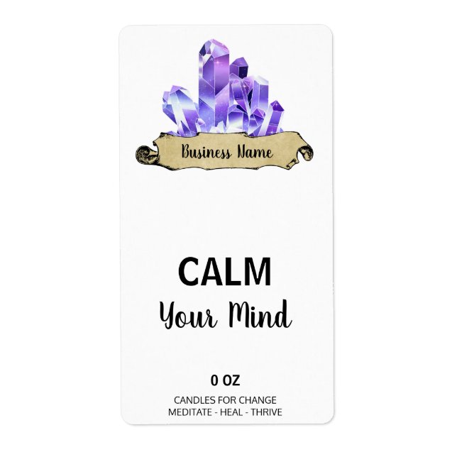 Étiquettes de la boîte blanche Crystal Witch (Devant)