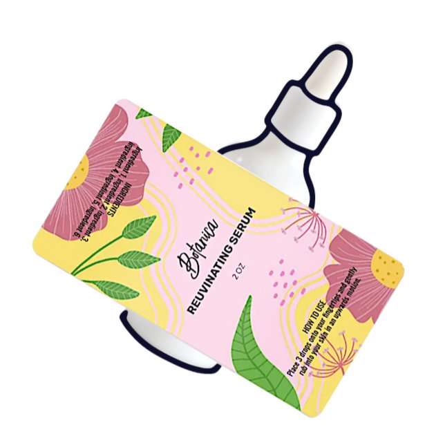 Étiquettes de la bouteille à goutte sérique de res (Créateur téléchargé)