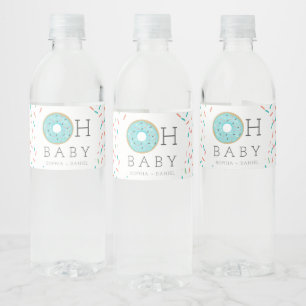 Étiquettes de la bouteille d'eau Baby shower de Do