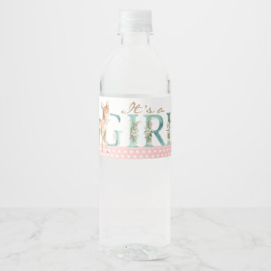 Étiquettes de la bouteille d'eau de Baby shower de