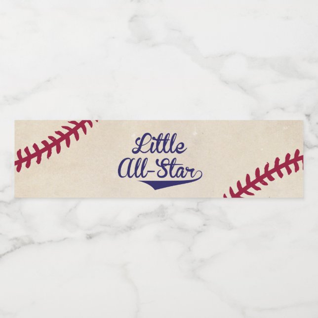Étiquettes de la bouteille d'eau "Little All Star" (Étiquettes simples)