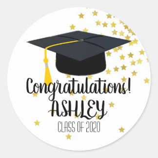 Étiquettes de la fête de graduation